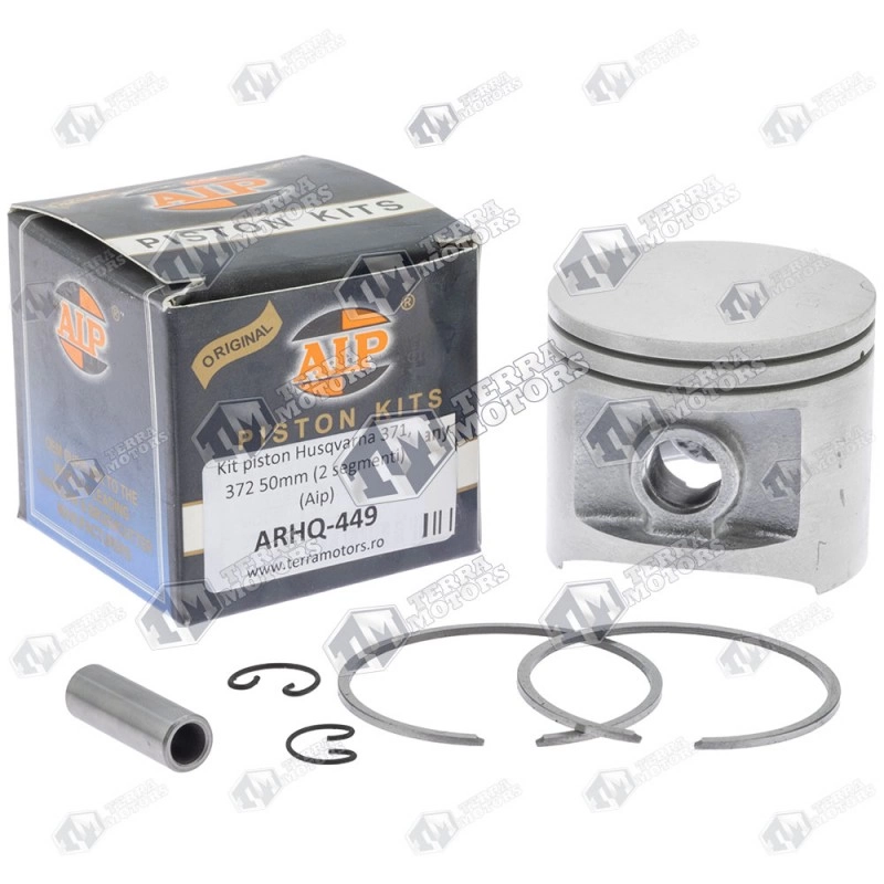 Kit piston drujba Husqvarna 371, 372 50mm (2 segmenti) (Aip) 